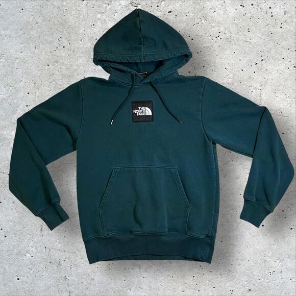 THE NORTH FACE Heavyweight Box Pullover Hoodie/A7QC2 Size Small Green Men A7QC2 - Picture 1 of 9